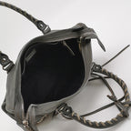 Balenciaga Small City Metallic Edge Gray SHW