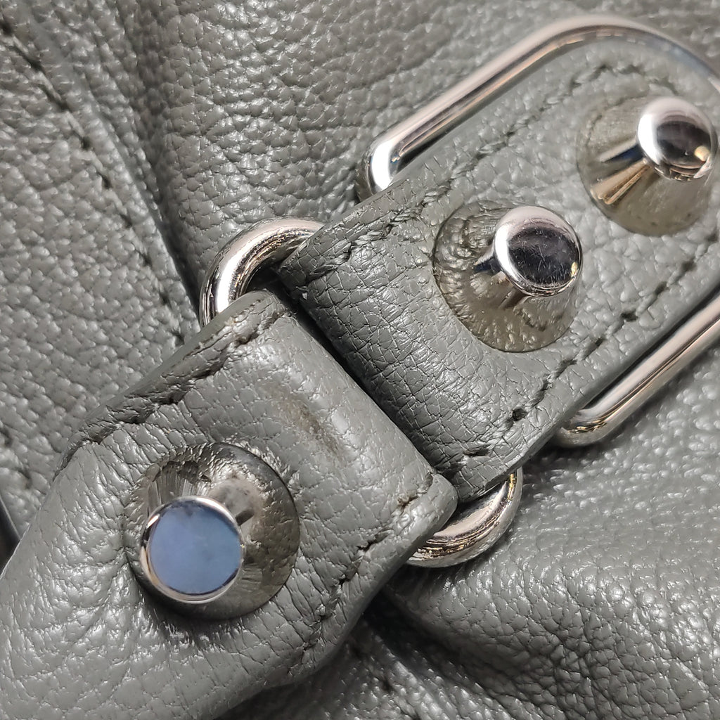 Balenciaga Small City Metallic Edge Gray SHW
