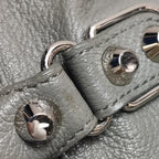 Balenciaga Small City Metallic Edge Gray SHW