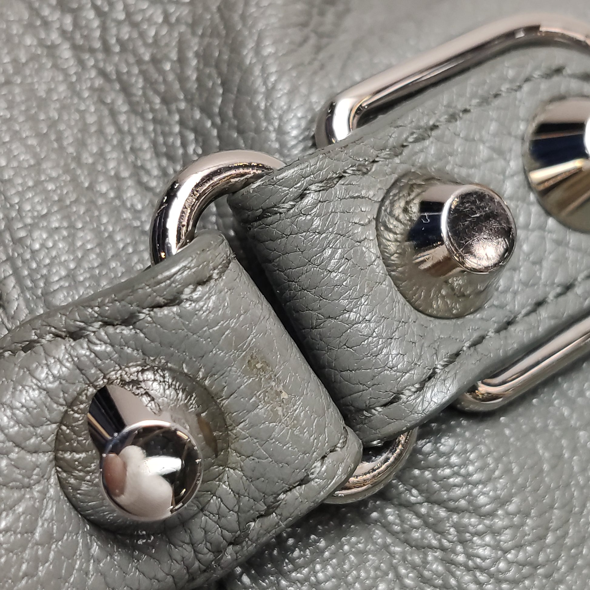 Balenciaga Small City Metallic Edge Gray SHW