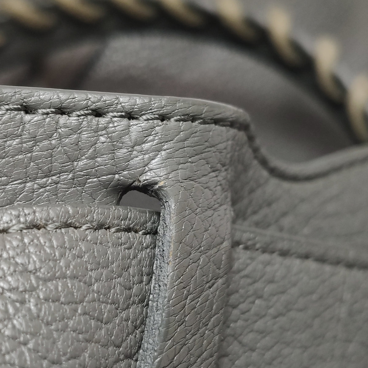 Balenciaga Small City Metallic Edge Gray SHW