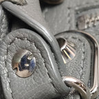 Balenciaga Small City Metallic Edge Gray SHW