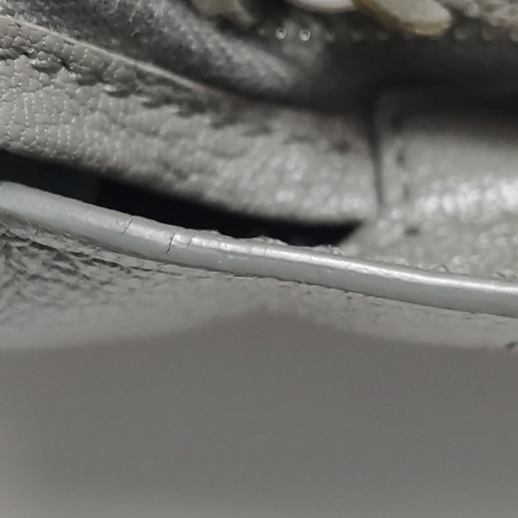 Balenciaga Small City Metallic Edge Gray SHW