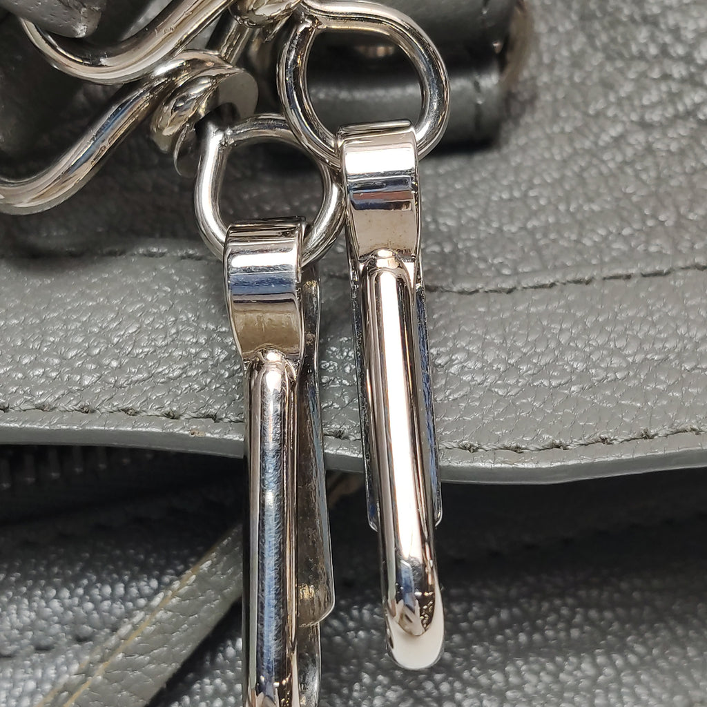 Balenciaga Small City Metallic Edge Gray SHW