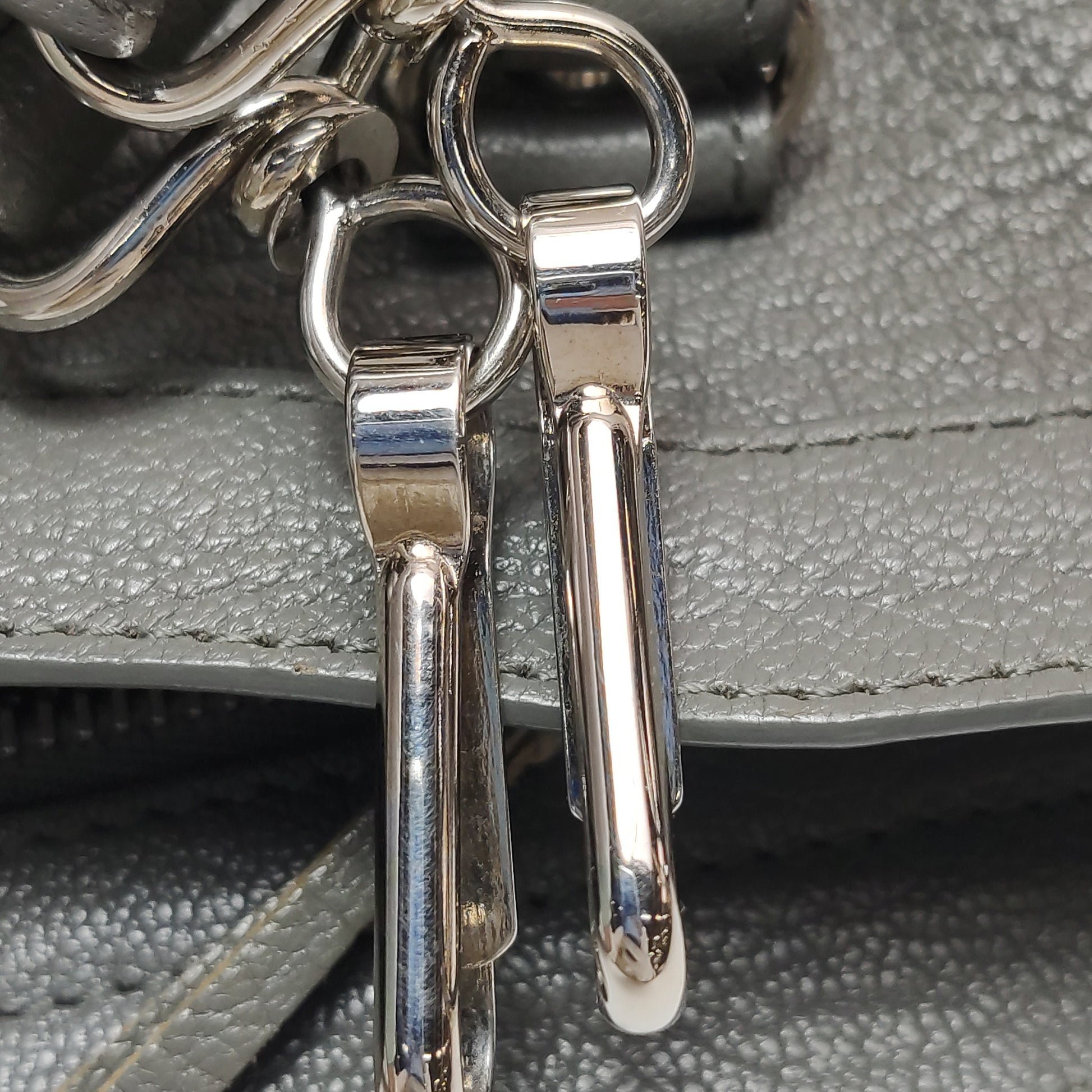 Balenciaga Small City Metallic Edge Gray SHW