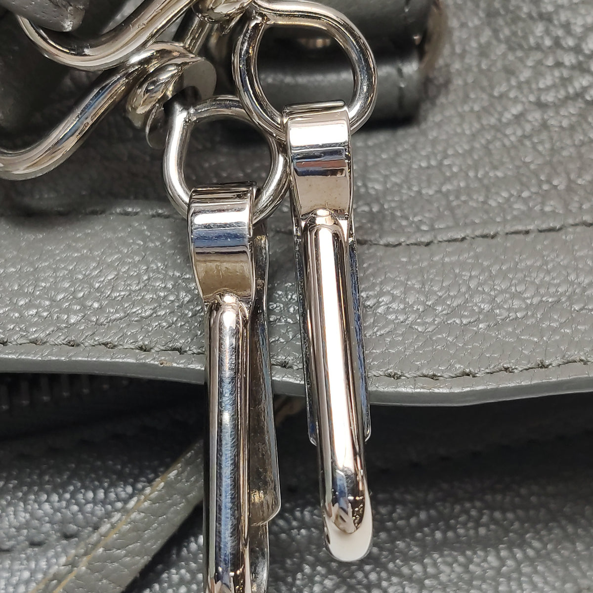 Balenciaga Small City Metallic Edge Gray SHW