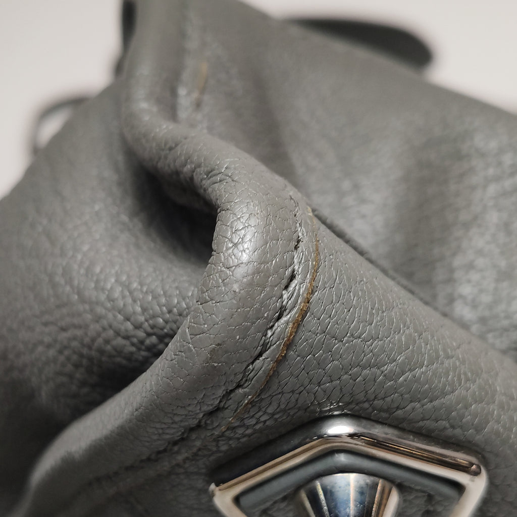 Balenciaga Small City Metallic Edge Gray SHW
