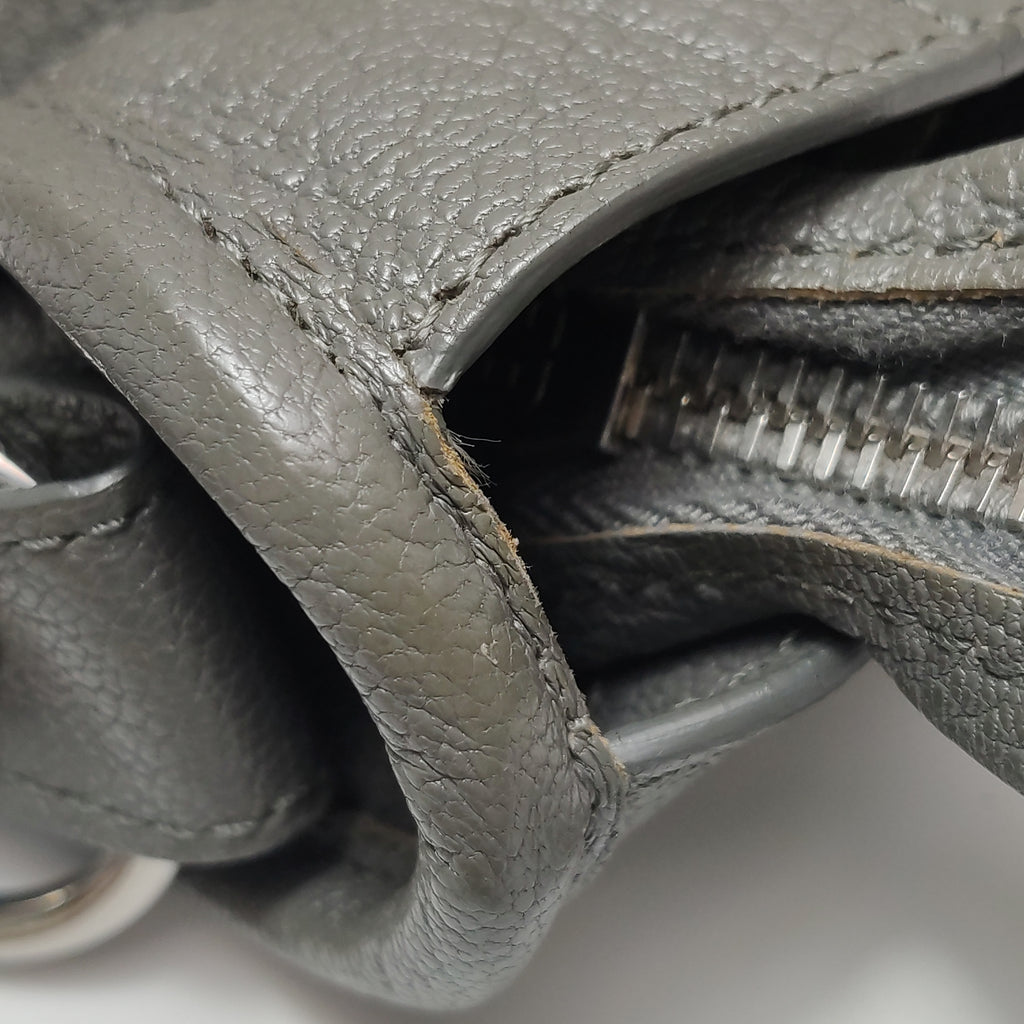 Balenciaga Small City Metallic Edge Gray SHW