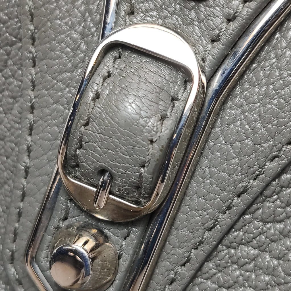 Balenciaga Small City Metallic Edge Gray SHW