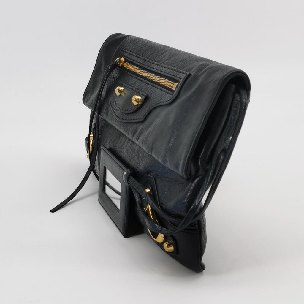 Balenciaga Giant 12 Envelope Clutch Black