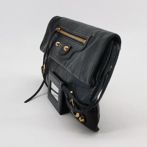 Balenciaga Giant 12 Envelope Clutch Black