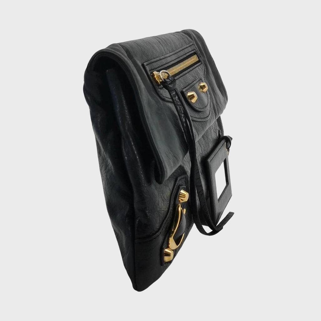 Balenciaga Giant 12 Envelope Clutch Black