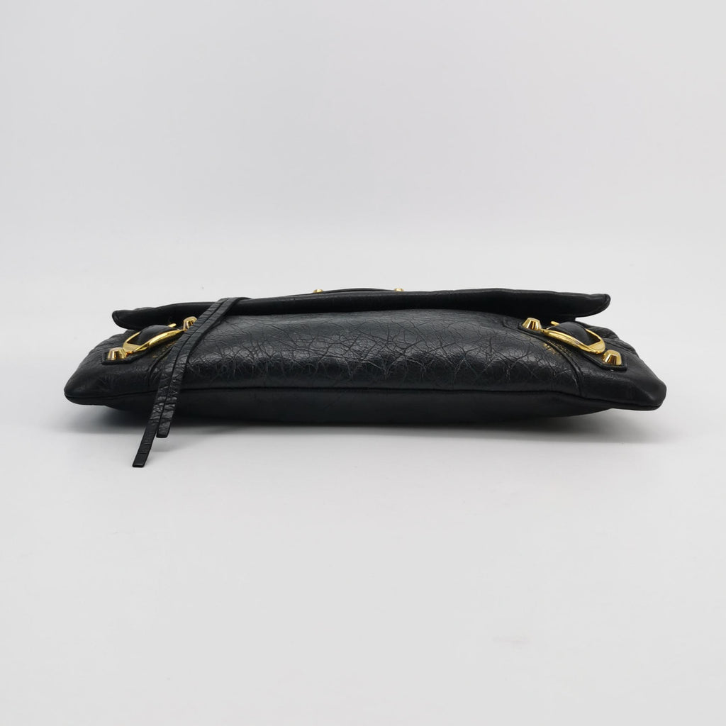 Balenciaga Giant 12 Envelope Clutch Black