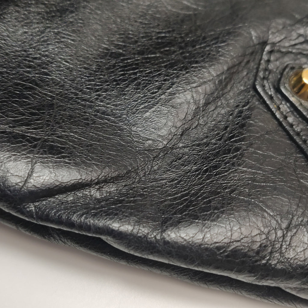 Balenciaga Giant 12 Envelope Clutch Black