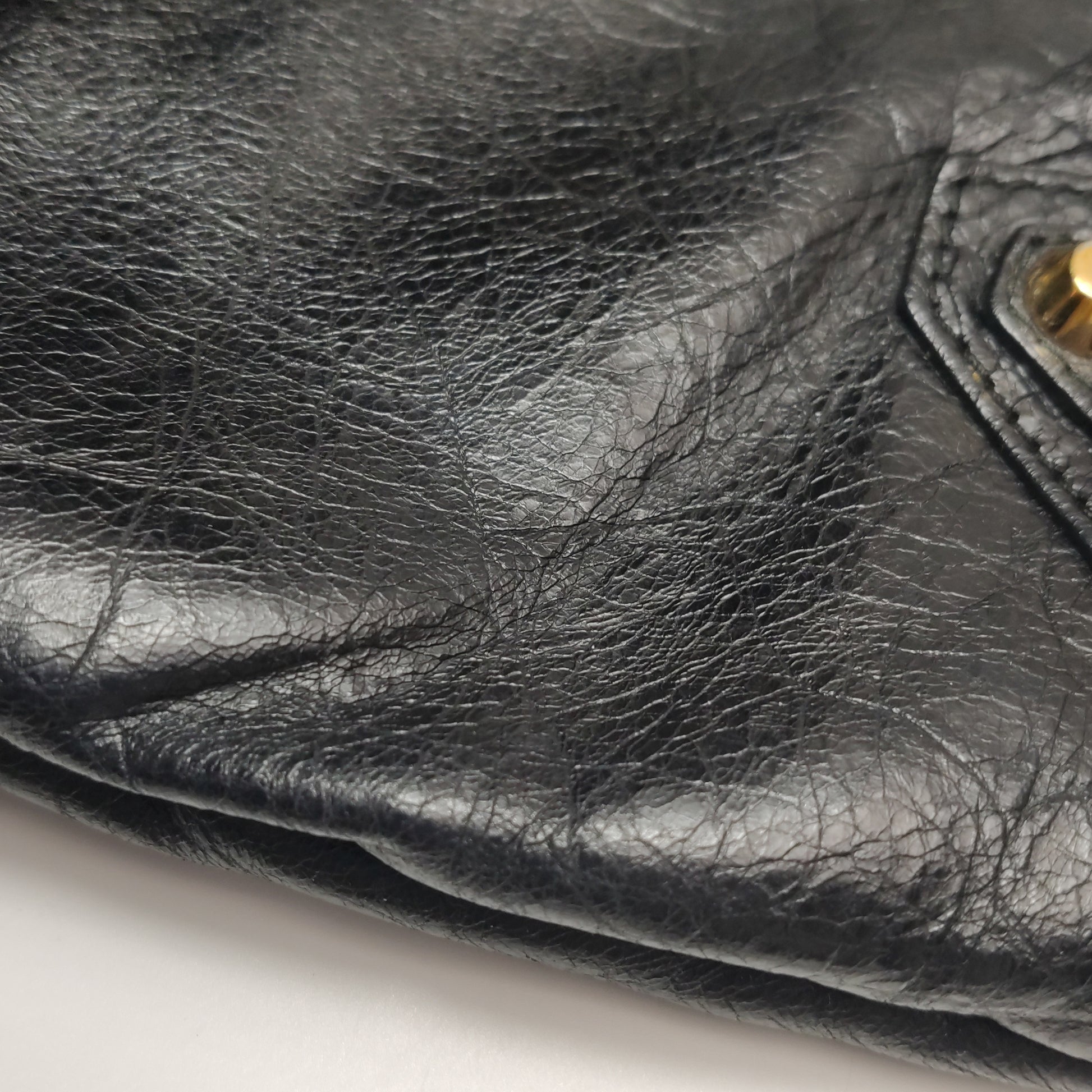 Balenciaga Giant 12 Envelope Clutch Black