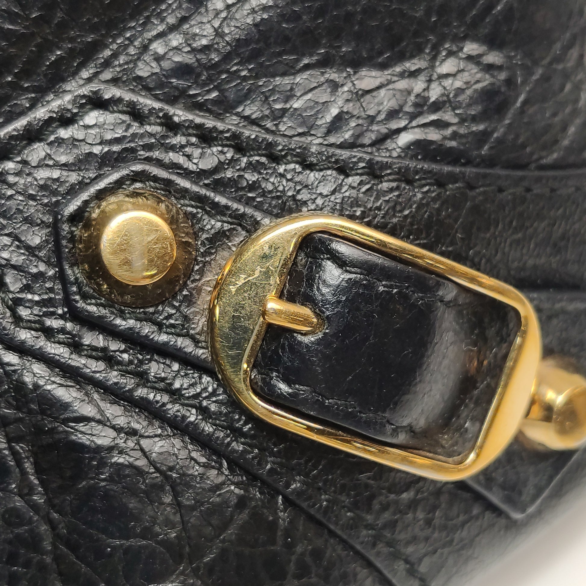 Balenciaga Giant 12 Envelope Clutch Black