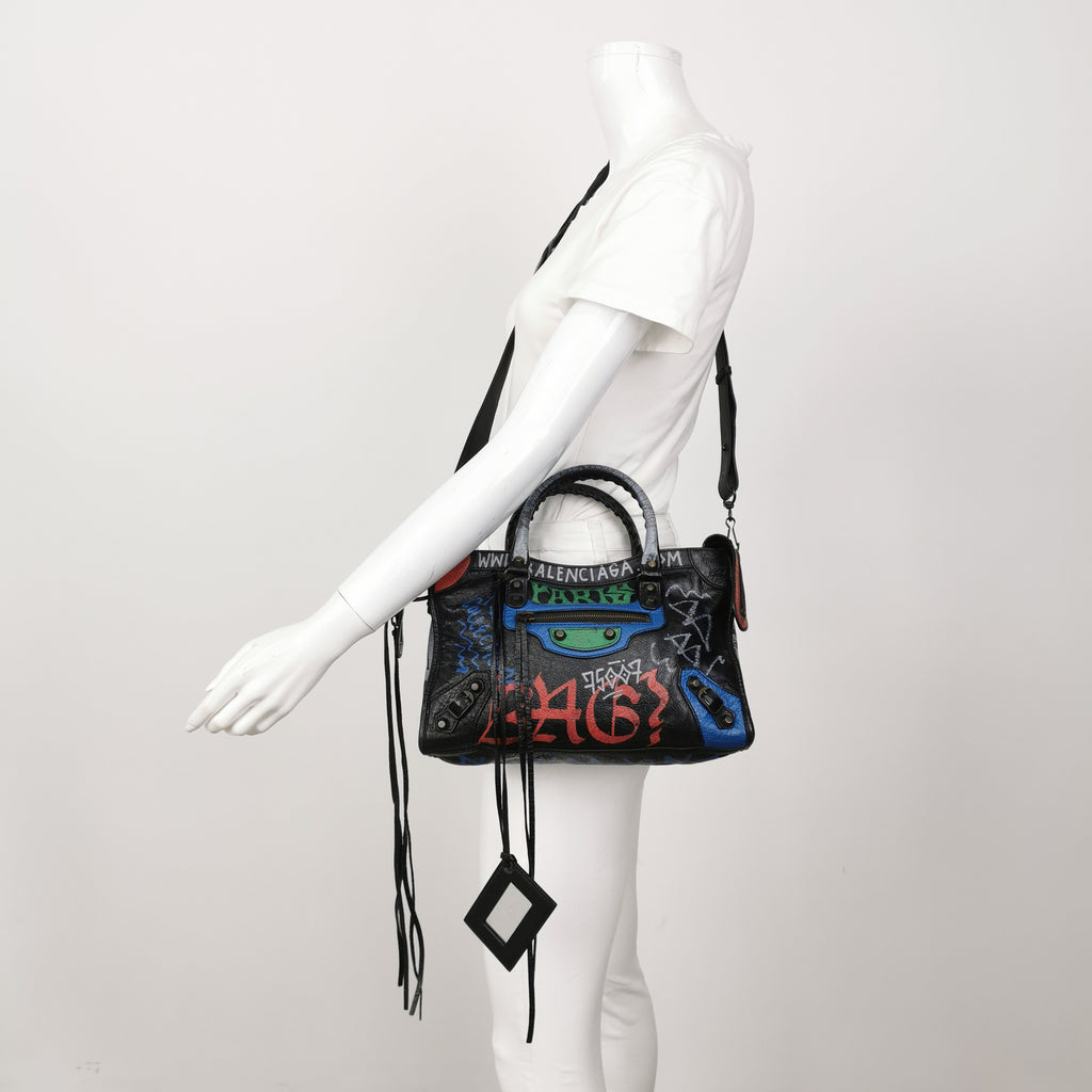 Balenciaga Classic City Graffiti Small
