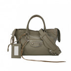 Balenciaga City Small Metallic Edge Taupe SHW