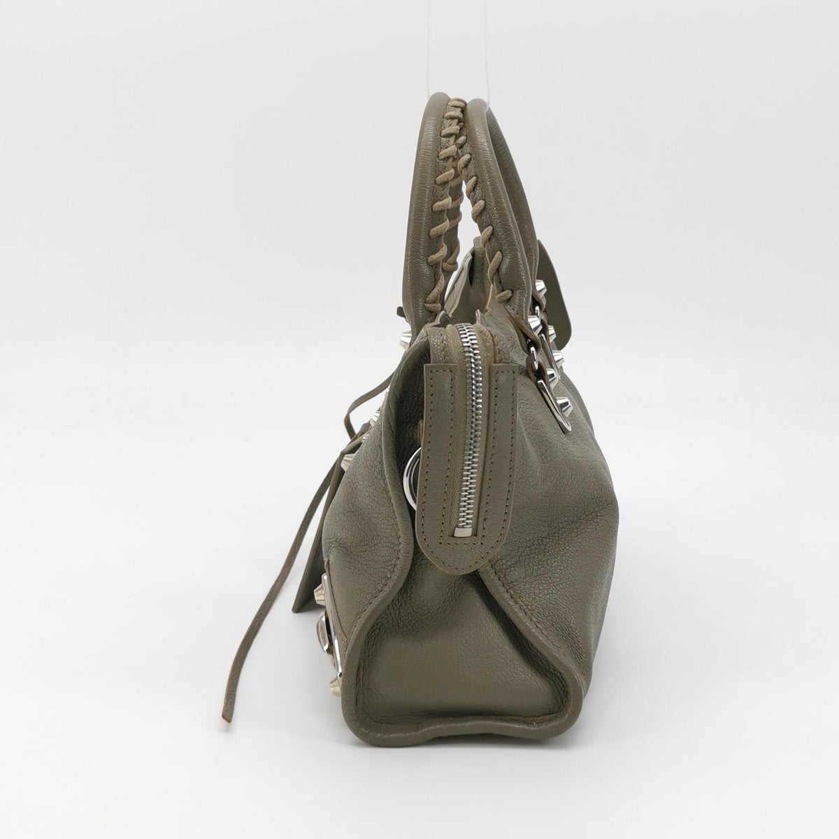 Balenciaga City Small Metallic Edge Taupe SHW