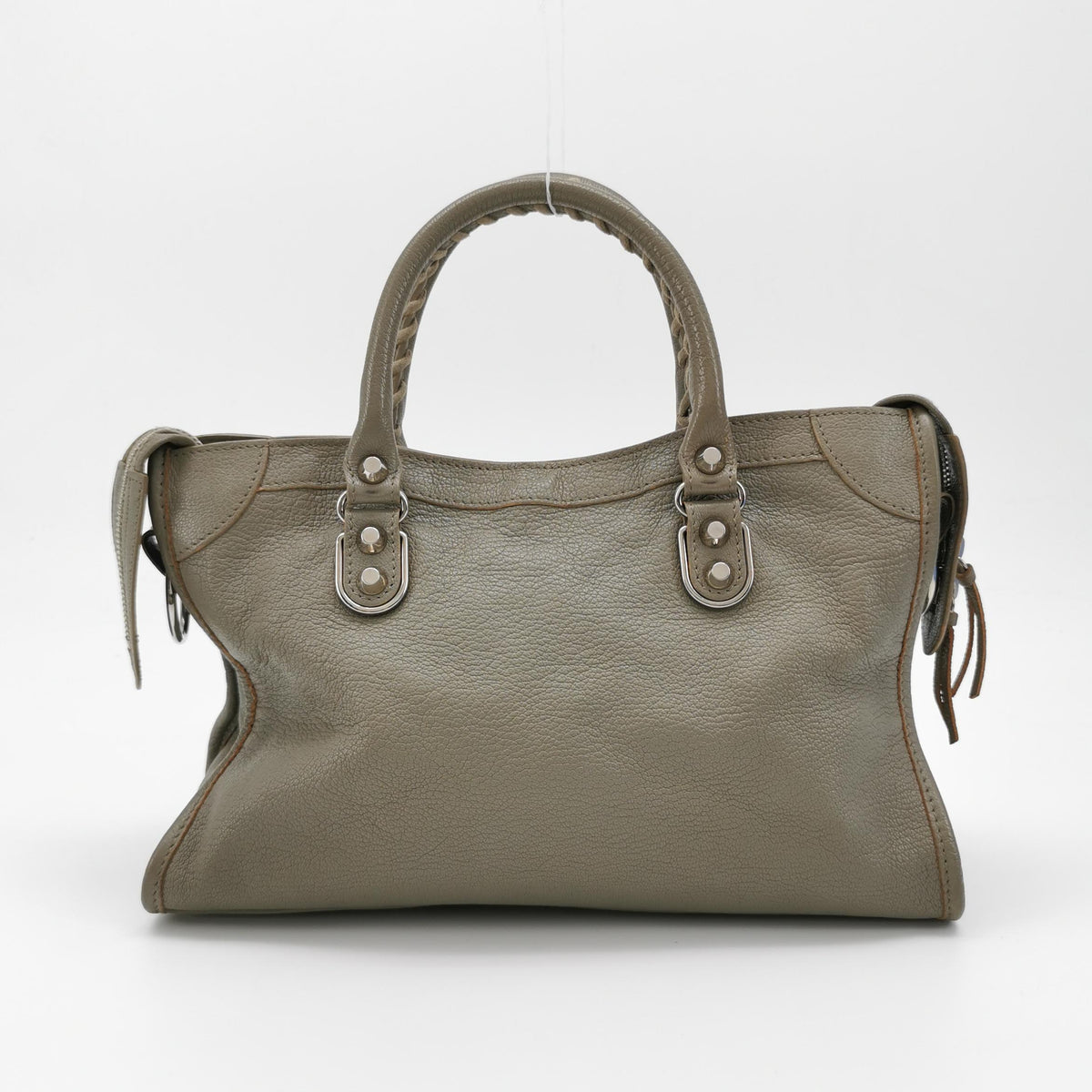 Balenciaga City Small Metallic Edge Taupe SHW