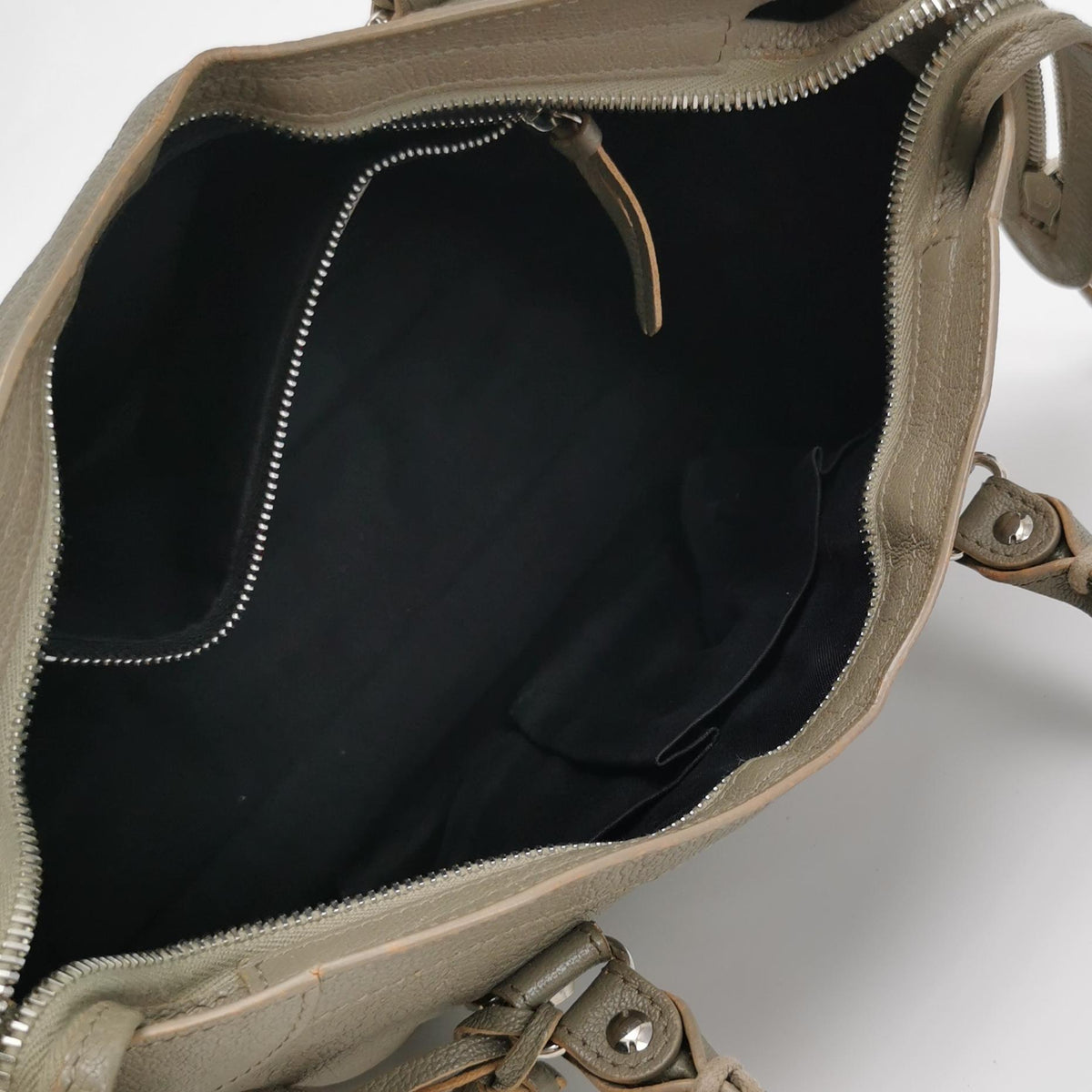 Balenciaga City Small Metallic Edge Taupe SHW
