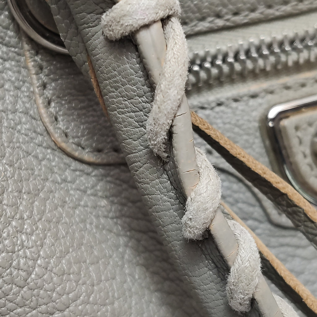Balenciaga City Small Metallic Edge Taupe SHW