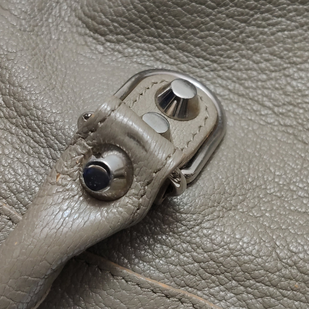 Balenciaga City Small Metallic Edge Taupe SHW
