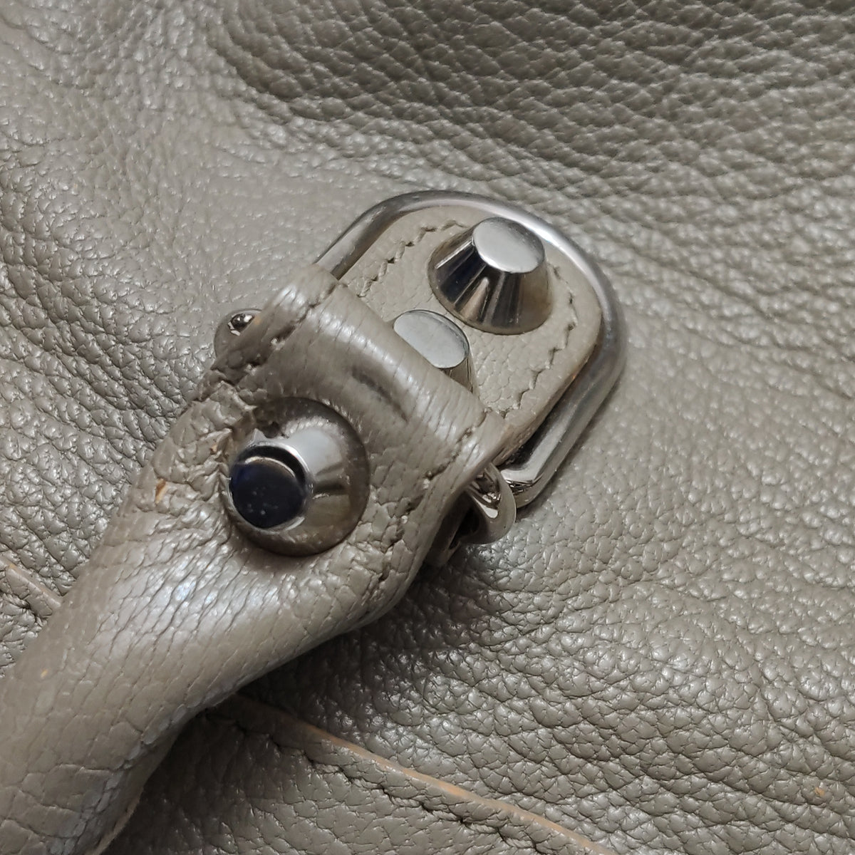 Balenciaga City Small Metallic Edge Taupe SHW