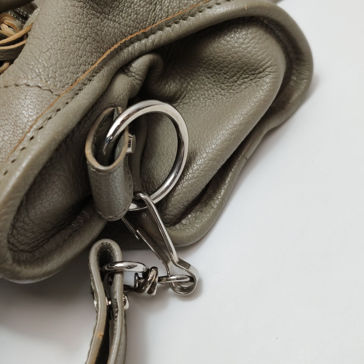 Balenciaga City Small Metallic Edge Taupe SHW