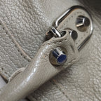 Balenciaga City Small Metallic Edge Taupe SHW