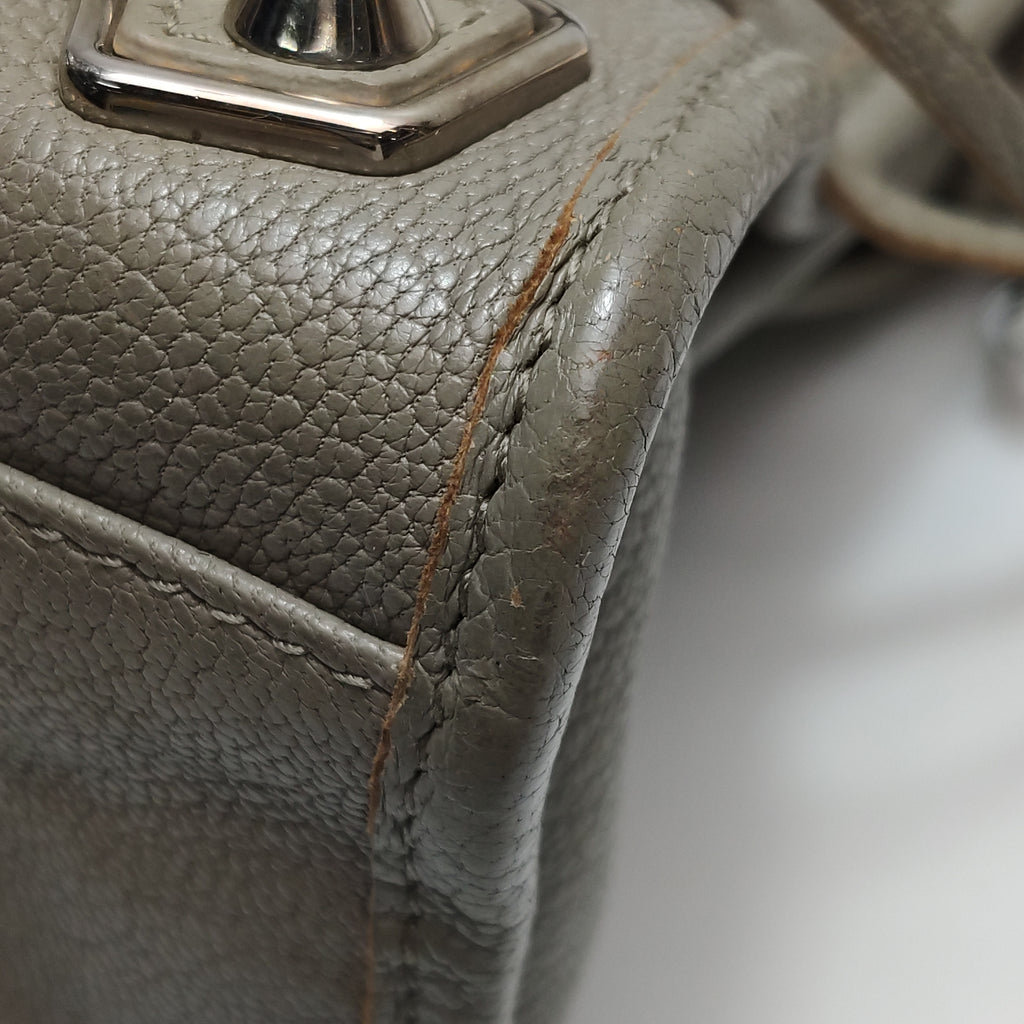 Balenciaga City Small Metallic Edge Taupe SHW
