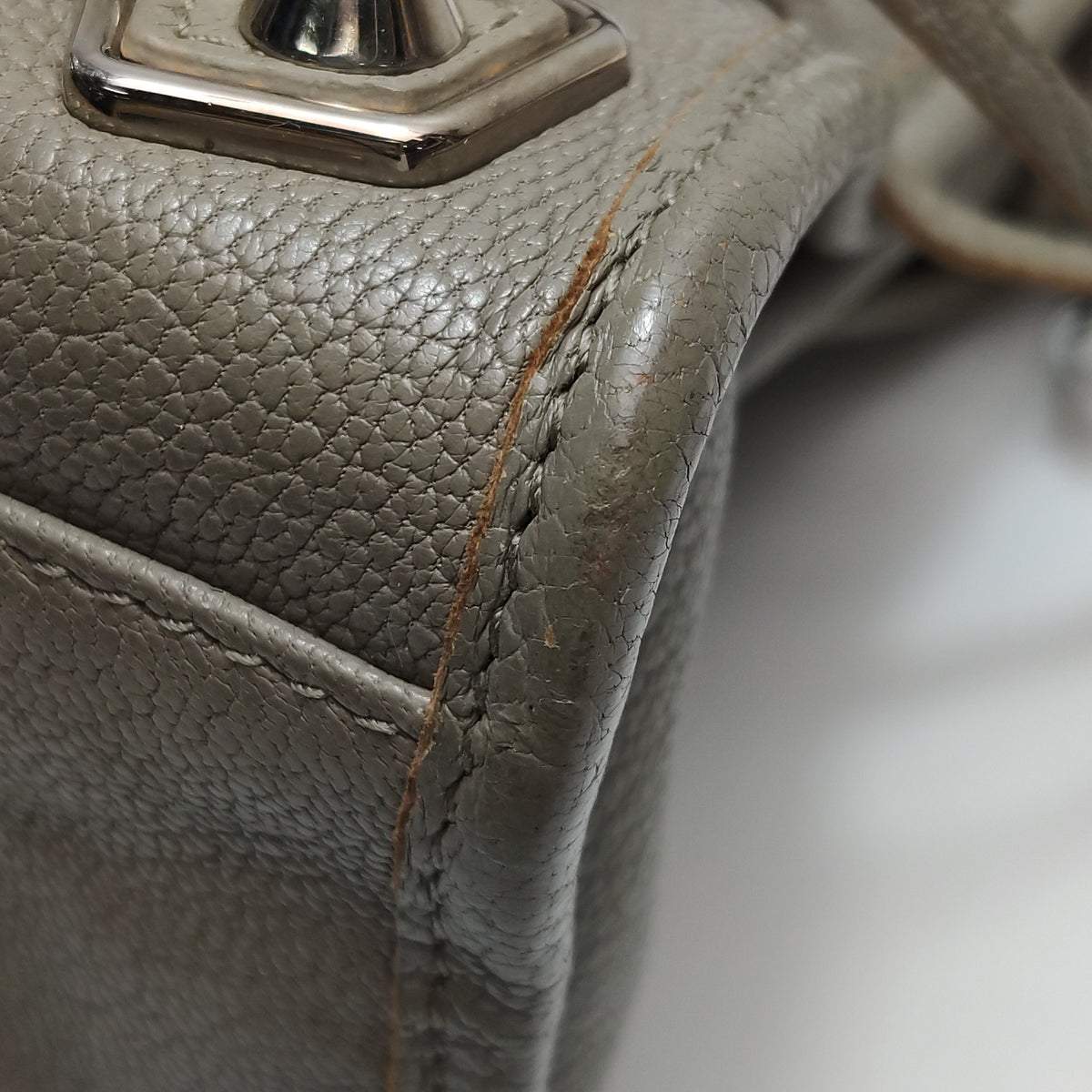Balenciaga City Small Metallic Edge Taupe SHW