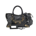 Balenciaga City Small Metallic Edge Black GHW