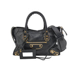 Balenciaga City Small Metallic Edge Black GHW