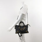 Balenciaga City Small Metallic Edge Black GHW