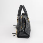 Balenciaga City Small Metallic Edge Black GHW