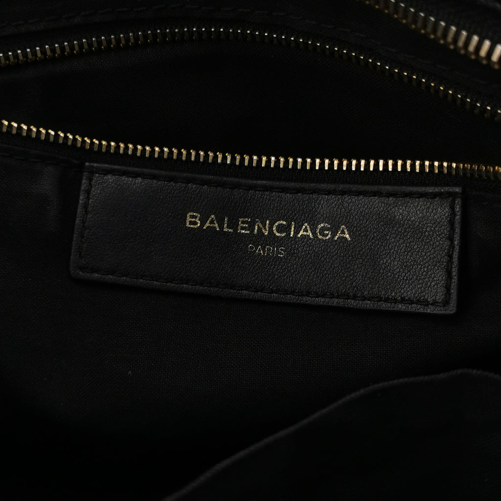 Balenciaga City Small Metallic Edge Black GHW