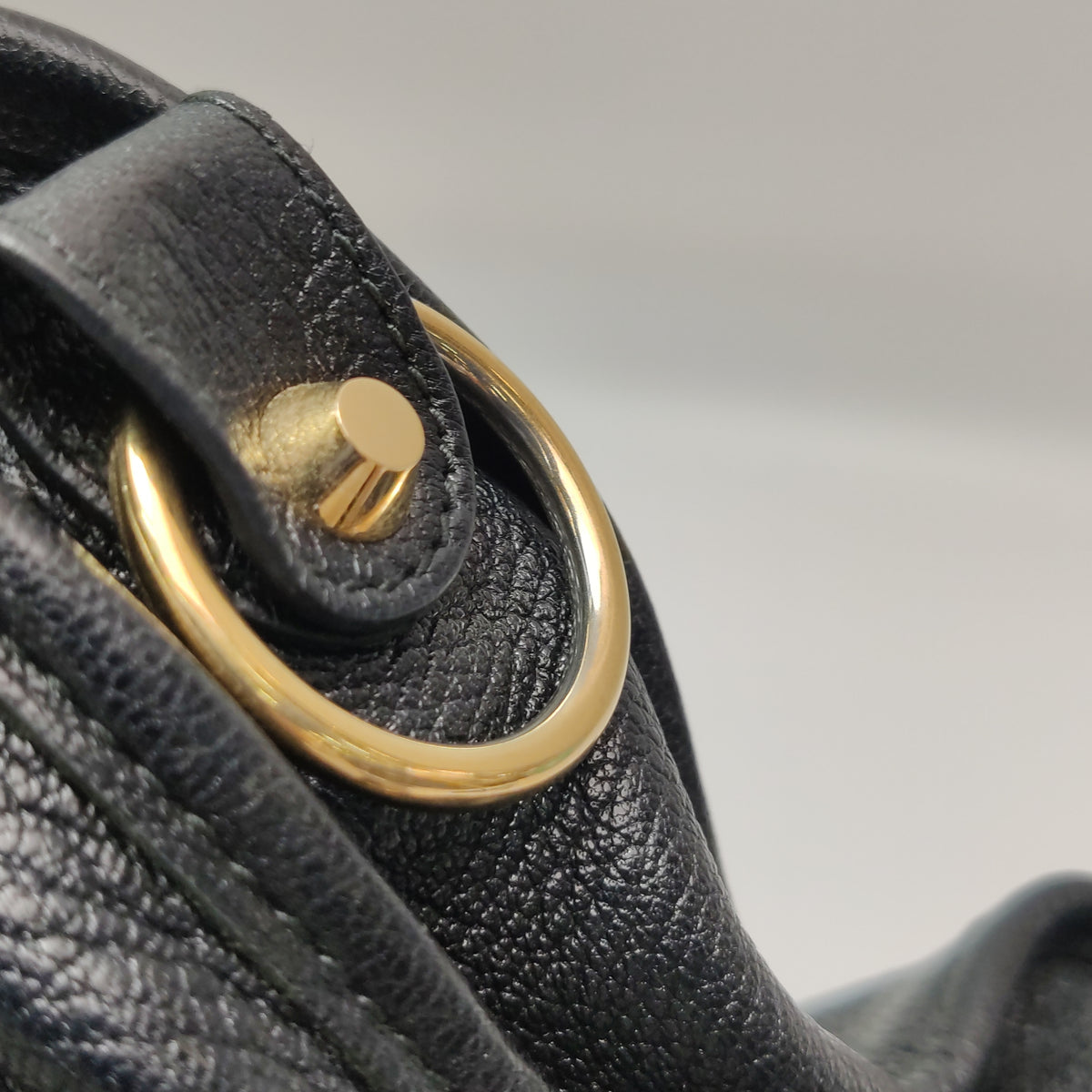 Balenciaga City Small Metallic Edge Black GHW