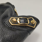Balenciaga City Small Metallic Edge Black GHW