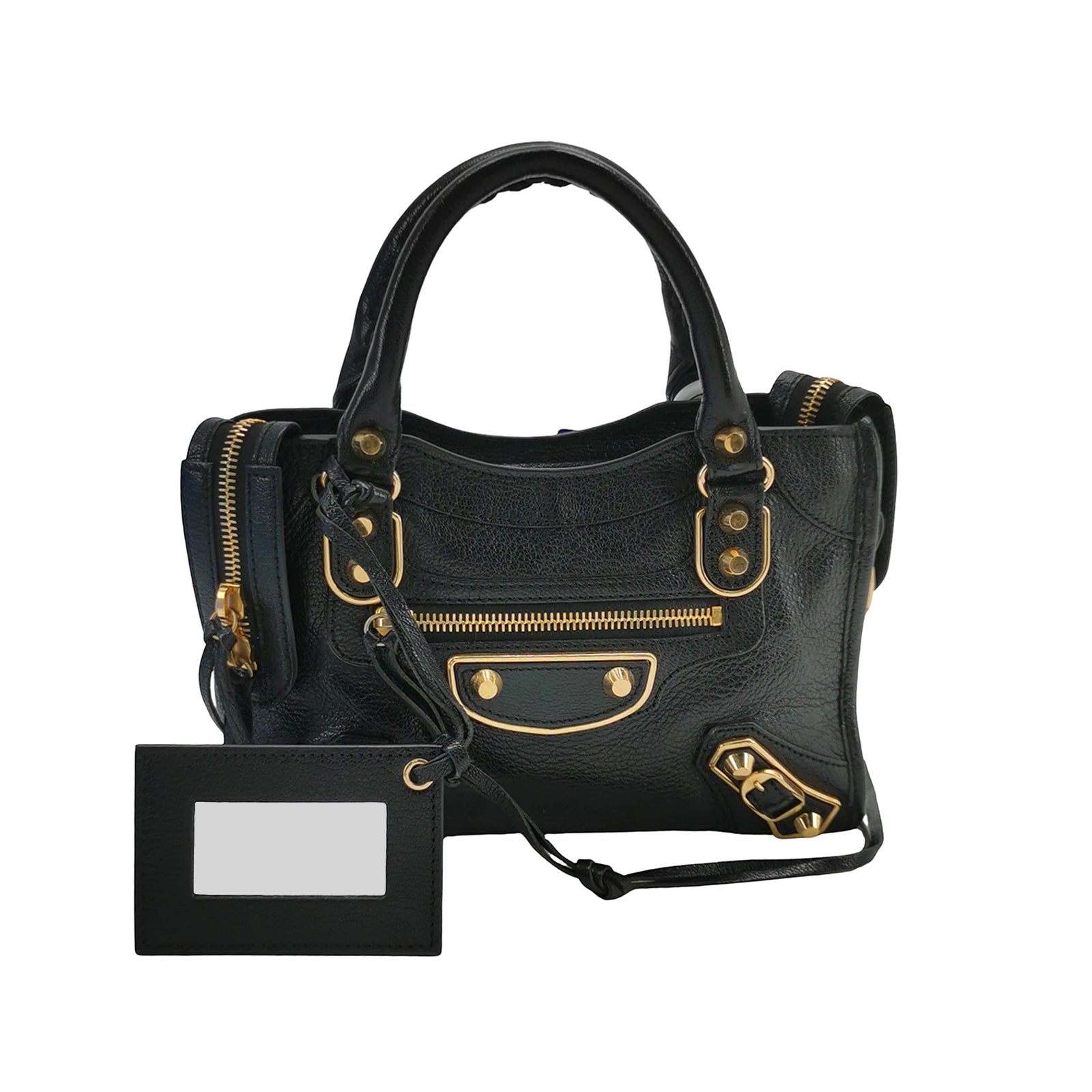 Balenciaga Mini City Metallic Edge Black