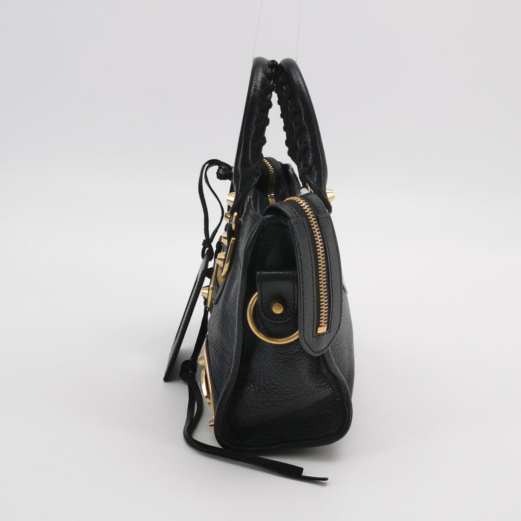 Balenciaga Mini City Metallic Edge Black