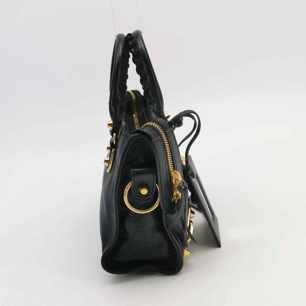 Balenciaga Mini City Metallic Edge Black