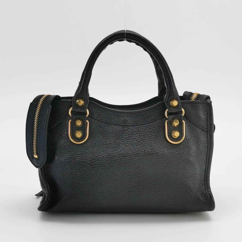 Balenciaga Mini City Metallic Edge Black