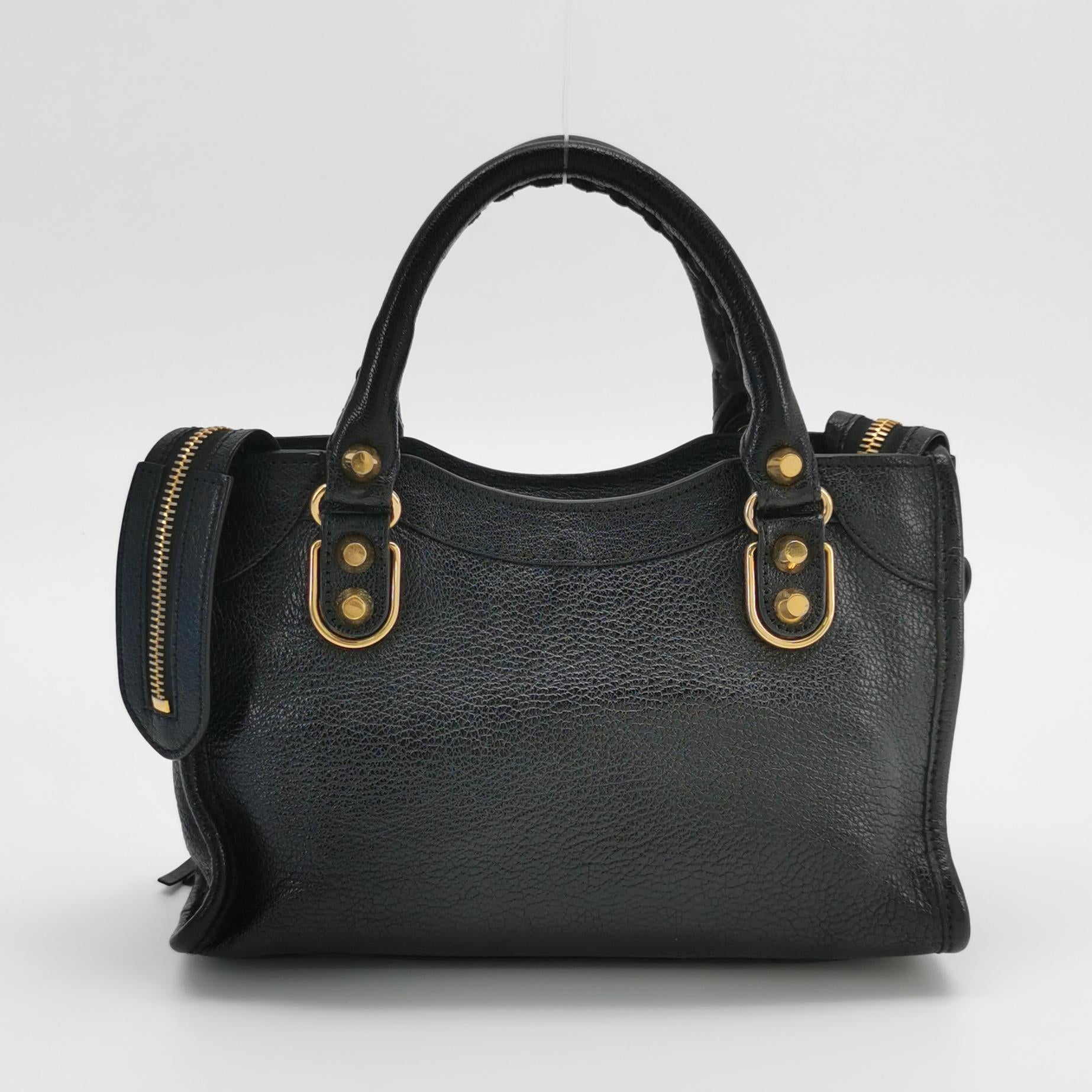 Balenciaga Mini City Metallic Edge Black