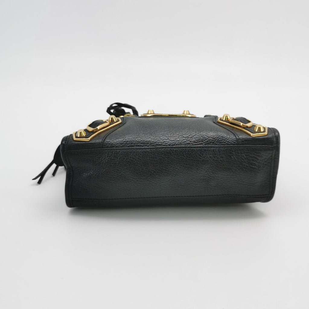 Balenciaga Mini City Metallic Edge Black