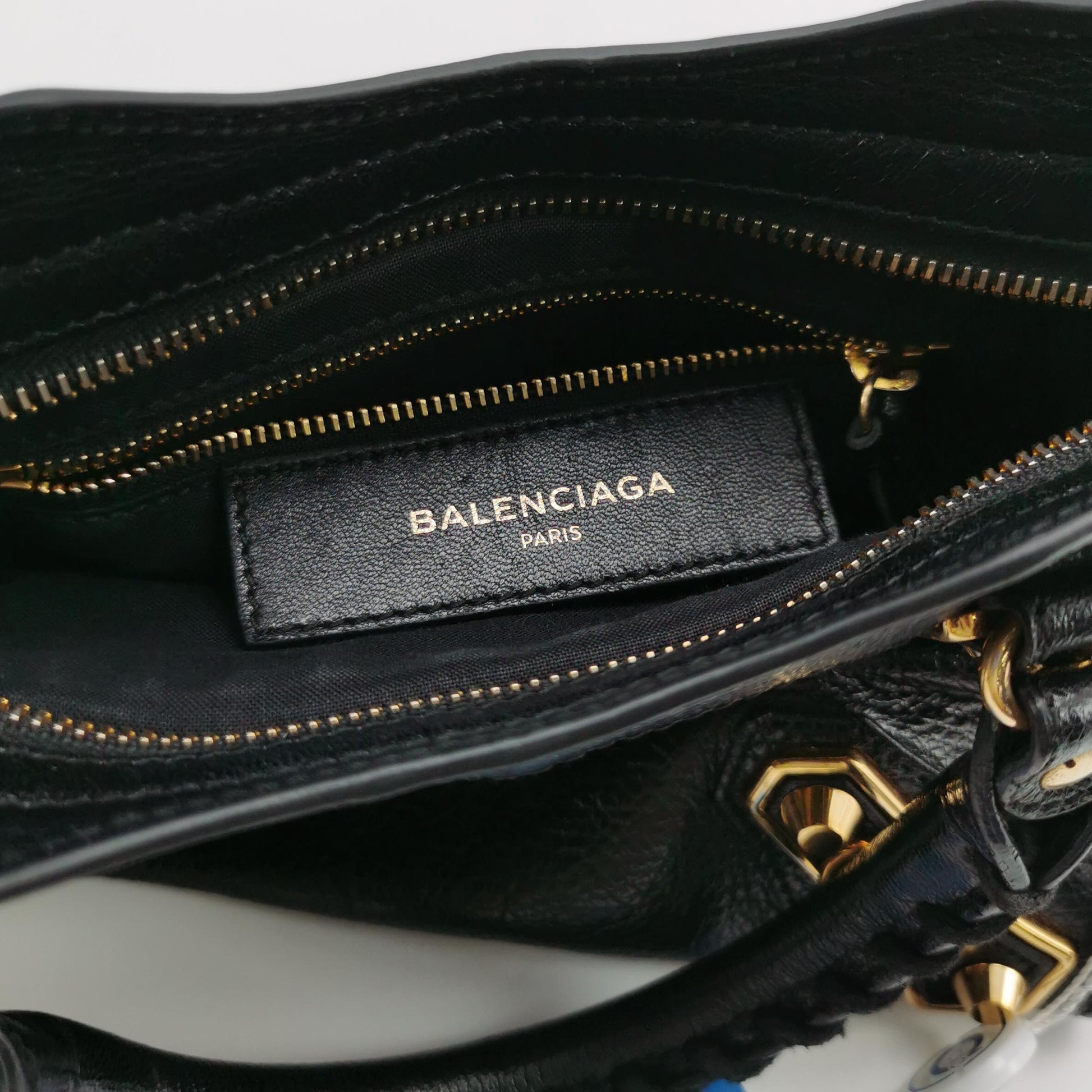 Balenciaga Mini City Metallic Edge Black