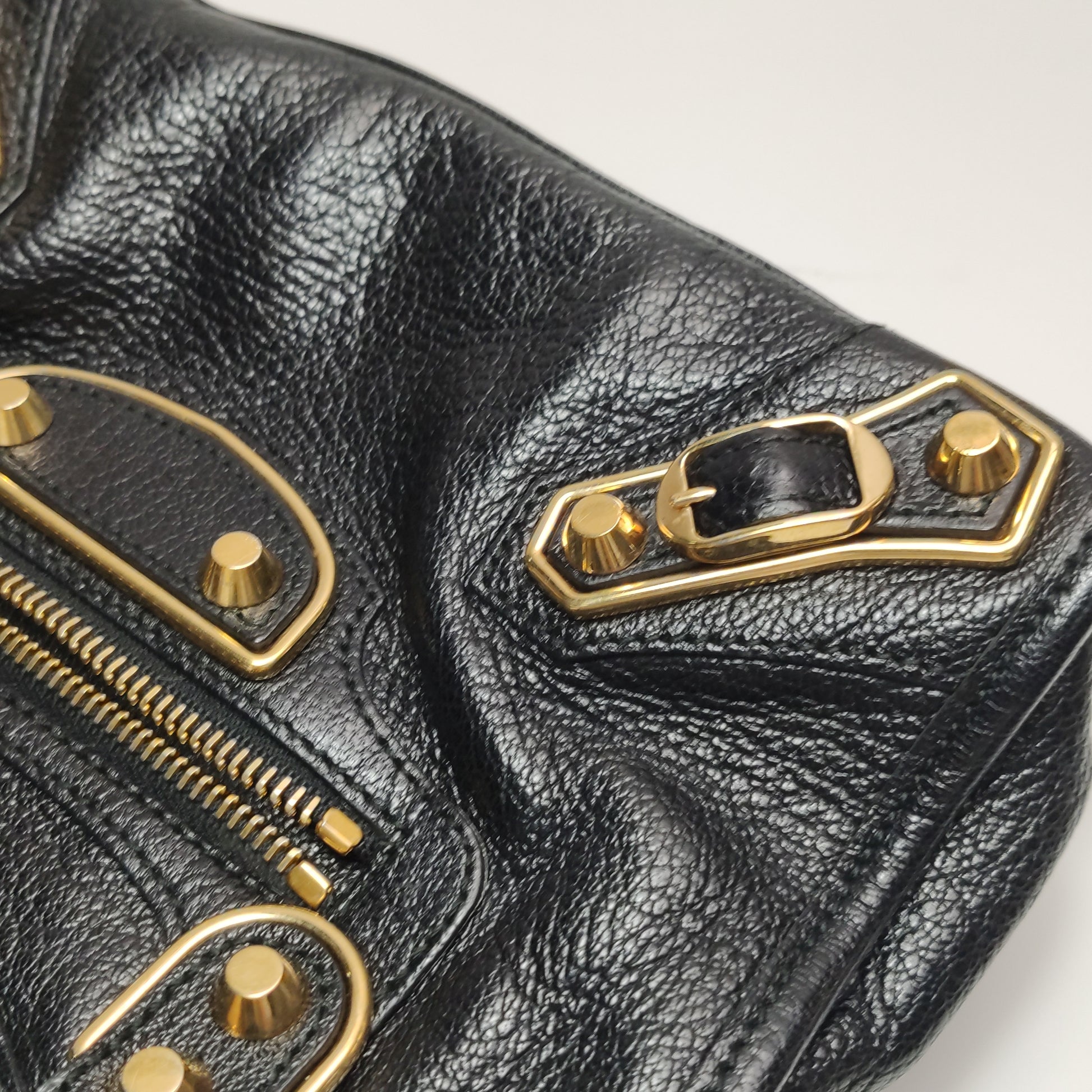 Balenciaga Mini City Metallic Edge Black