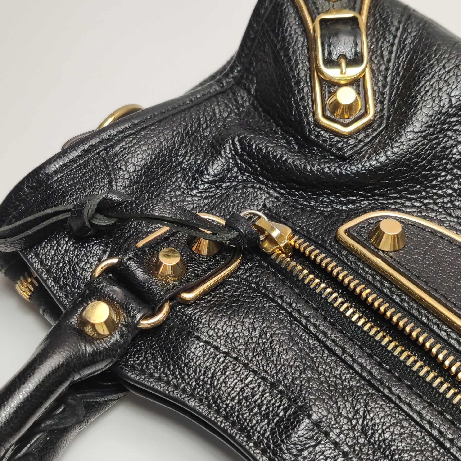 Balenciaga Mini City Metallic Edge Black