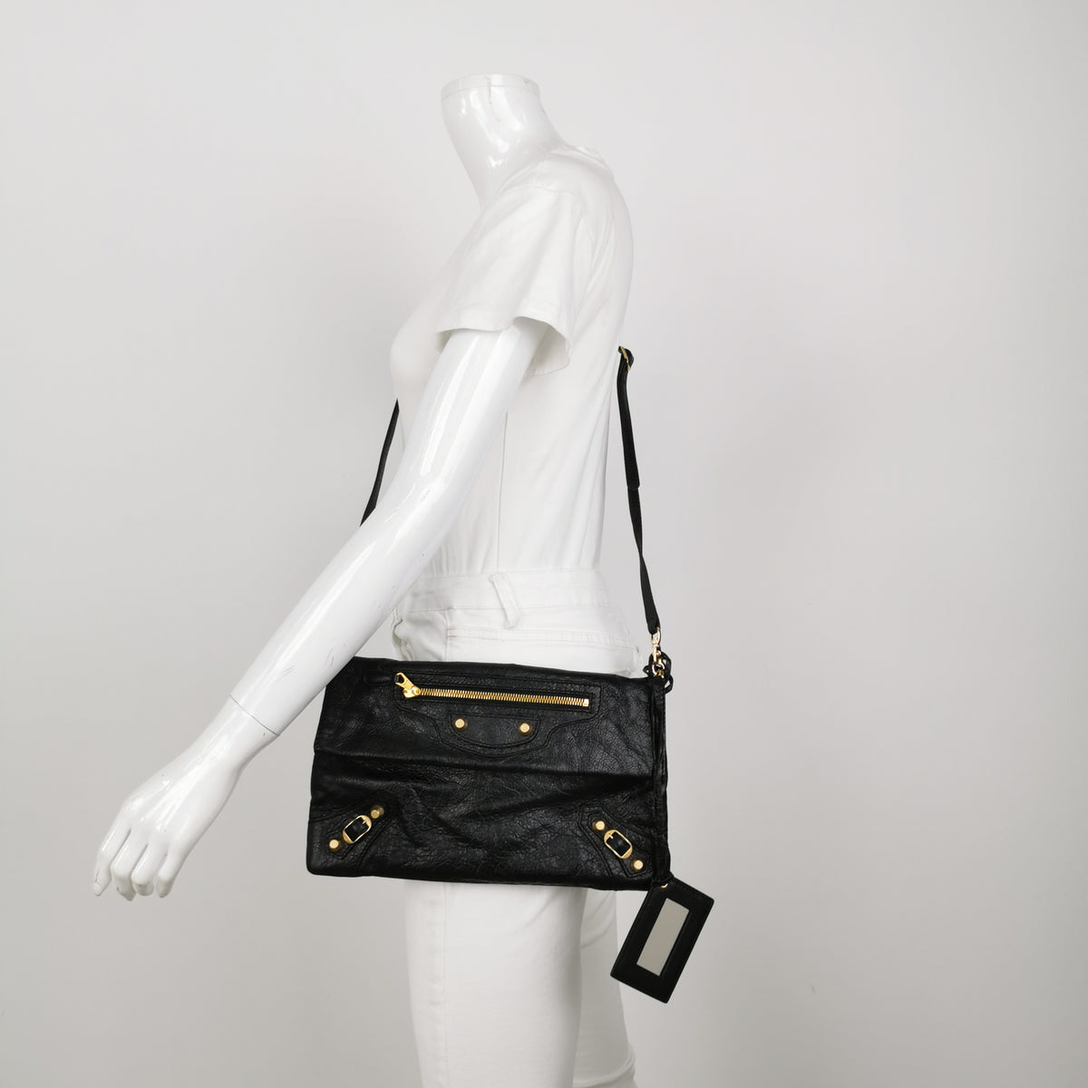 Balenciaga City Envelope Flap Crossbody Clutch