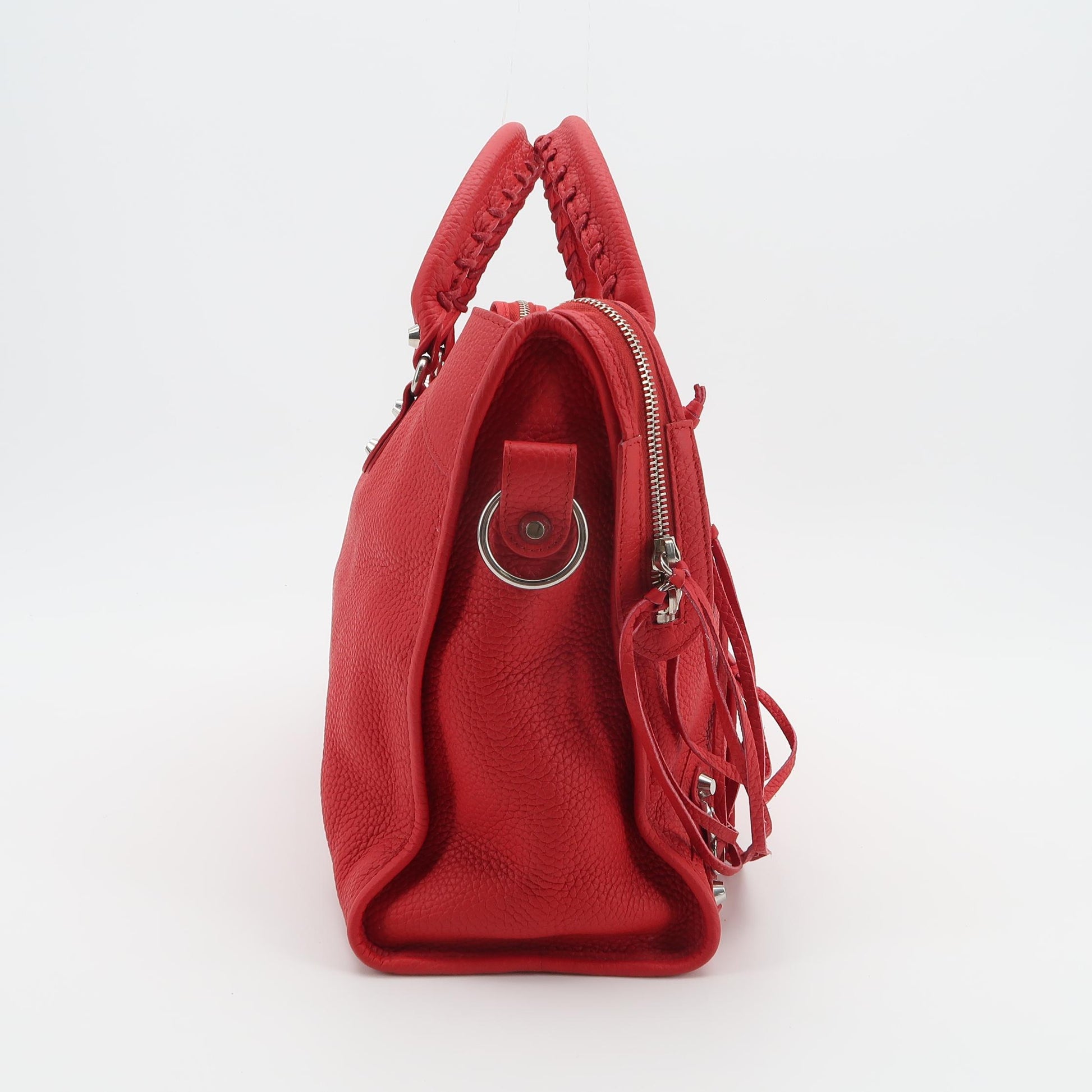 Balenciaga Classic City Medium Grained Calfskin Red